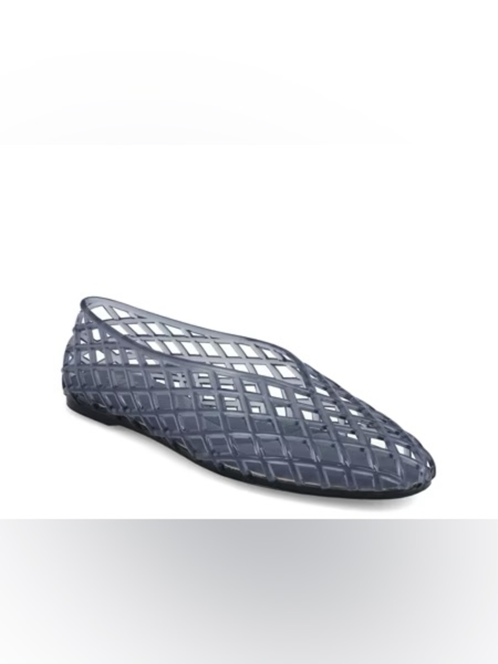 MIA Women's BLUE Lattice Slip-On Jelly Flat